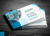 Demo business card blue